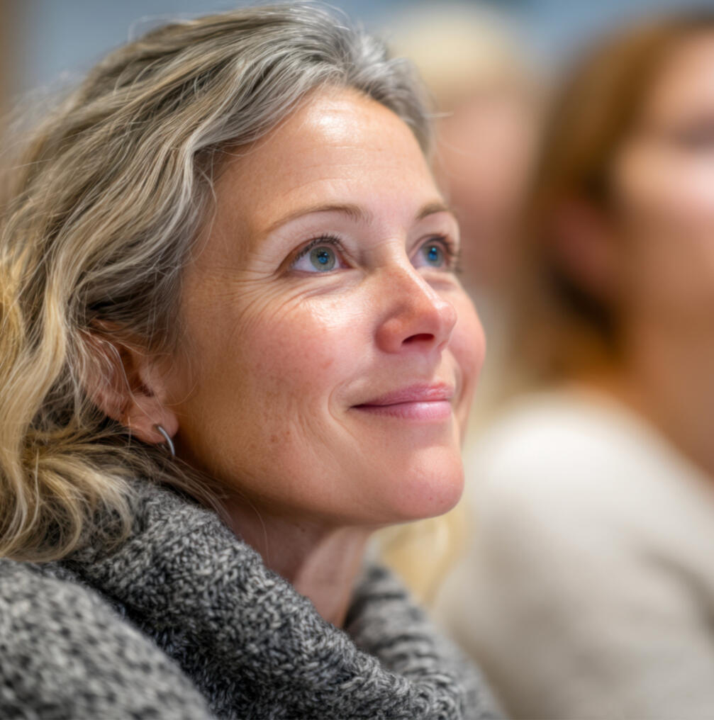 Woman in audience